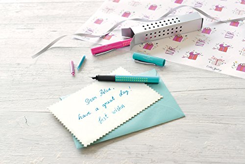 Faber-Castell Grip 2011 Fountain Pen, F Nib Turquoise Turquoise #TOP6
