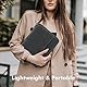 MoKo Tablet Tasche Kompatible mit 13 Zoll iPad Pro M4 2024, 13 Zoll iPad Air M2 2024, iPad Pro 12.9 M2 2022-2018, 12.9 Zoll Wasserdicht Tablet Schutzhülle mit Mehrere Fächer aus Polyester,Schwarz+Grau