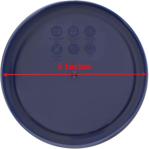 Miniatura 2 de Almacenamiento 4 copas redondas Pyrex cobertoras para cuencos de vidrio, Azul