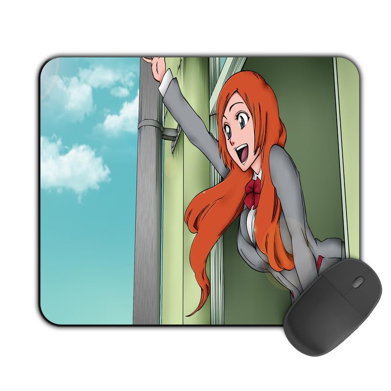 Image of Printed Designer Mouse Pad Orihime Smile (200MM X 240 X 3MM) Enhance Gaming and Work Performance Comfortable and Precise Non-Slip Water Proof Bleach Mouse Pad.
