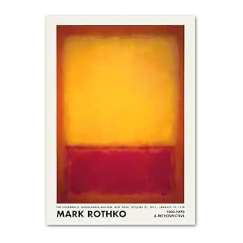マーク・ロスコ 15 マーク・ロスコ 15 絵画 Mark Rothko「Yellow、White、Blue Over