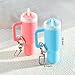 BIDEX Mini Tumbler Keychain for Stanley Cup – 3 Inch Portable Cup Holder Keyring for Lip Balm, Backpack, Purse, or School Bag – Cute PLA Accessory in 6 Colors (Blue)