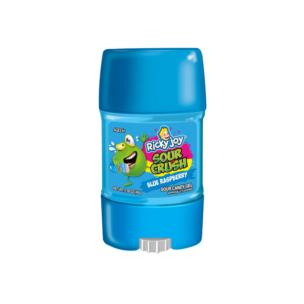 Ricky Joy® Sour Crush™ Gel Watermelon & Green Apple Flavors 12 Bottles - 1.59 OZ Each - The deodorant candy (Blue Raspberry, Strawberry)