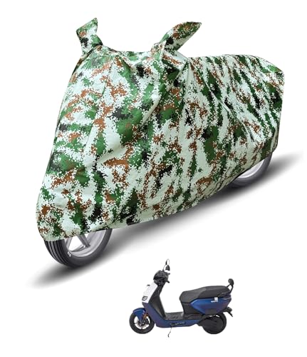 Image of Auto Hub Waterproof Scooty Cover Compatible with Ather Rizta Dustproof, UV Protection Two Wheeler Scooty Ather Rizta Cover - Forest