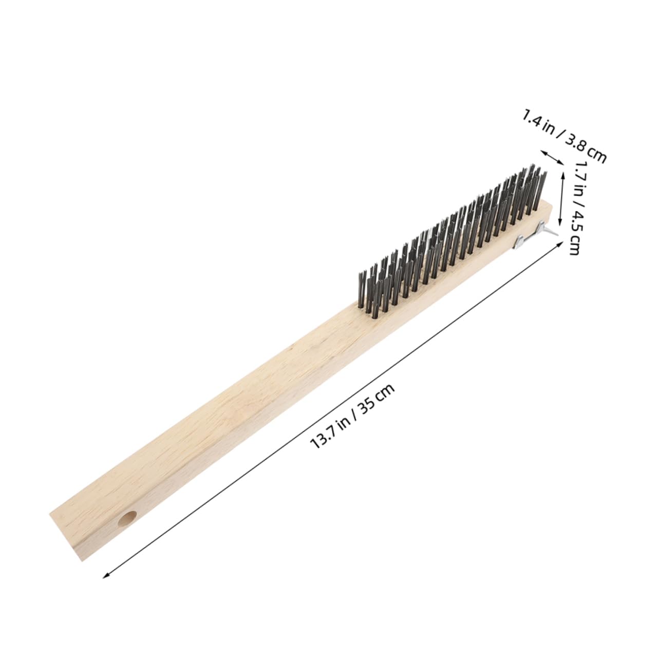 LALADEFIEE Long-Handle Pizza Brush Set BBQ Grill Scraper for Stone Cleaning Wooden Handle Oven Brush Pizza Oven Accessories