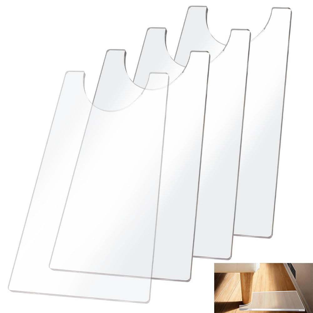 Espaciador de pared de muebles BENECREAT en acrílico transparente de alta resistencia y grosor