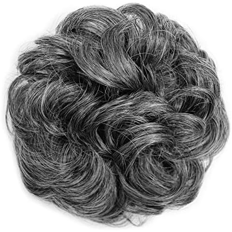 OneDor® Ladies Synthetic Wavy Curly or Messy Dish Hair Bun Extension Hairpiece Scrunchie Chignon Tray Ponytail (AB009) Cover