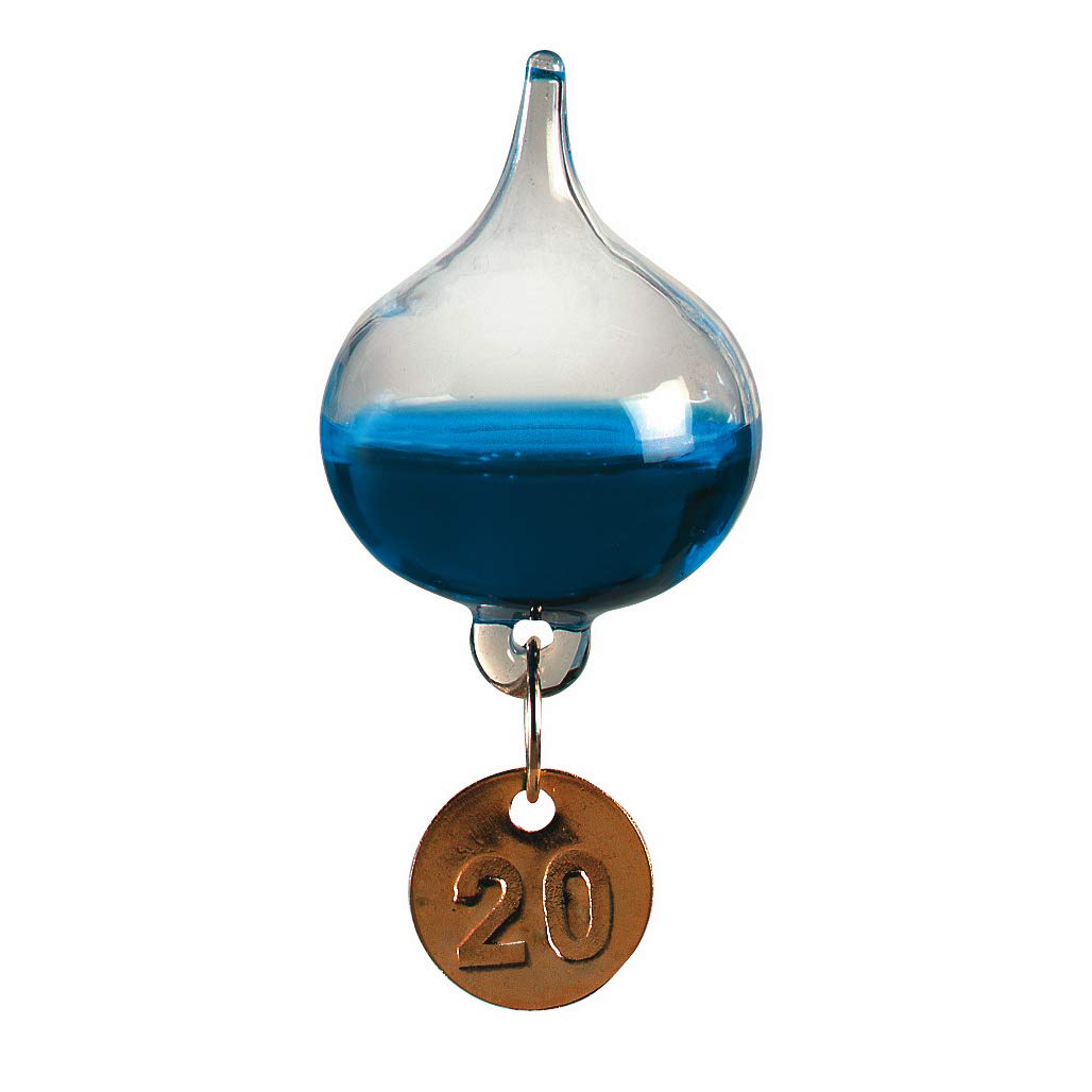 Nauticalia Galileo Thermometer 43 cm 7 Kugeln Mehrfarbig