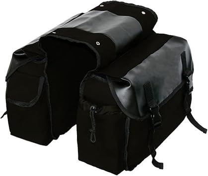 Shkalacar Saddlebag Panniers Bag Saddlebag Side Tool Bags Motorbike Large Capacity Saddle Bag Waterproof Panniers Box Side Tools Bag Pouch Cycling Luggage Bag Riding Saddlebag with 2 Side Pockets