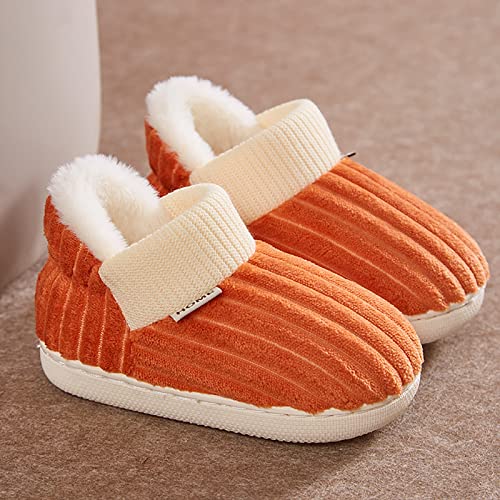 Toddler Kids Home Plush Cotton Knit Slippers Girls Boys Comfy House Bedroom Home Slippers Winter Fall Slippers2