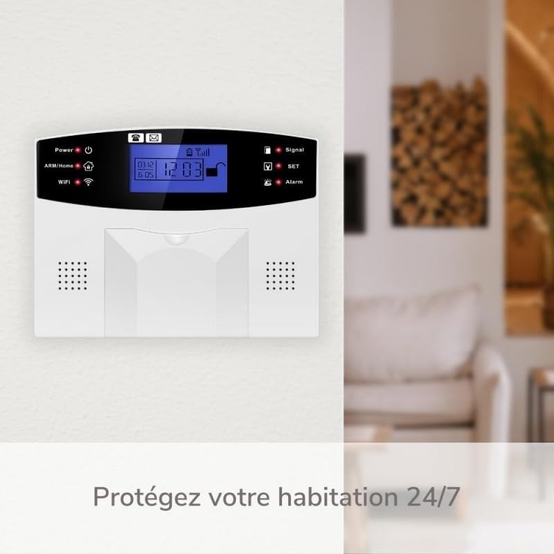 Evolution Plus, système d'alarme sans Fil connectée WiFi/GSM 4G Compatible Androïd et iOS