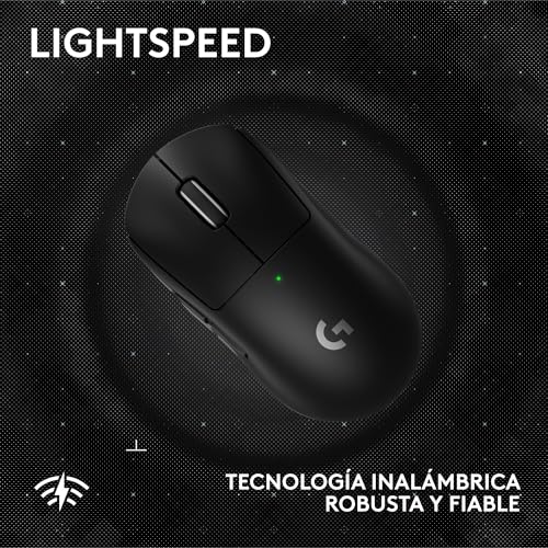 Ratón inalámbrico para gaming Logitech G Pro X negro con USB-C y 5 botones programables 4