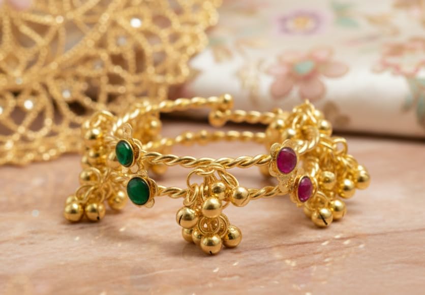Image of NMII Stylish Glossy Bangle & Bracelet Set for Women & Girls
