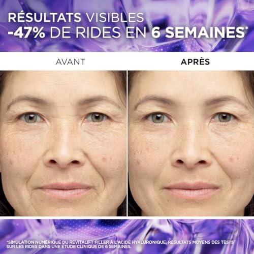 L’Oréal Paris – Sérum Anti-Rides & Anti-Âge – 1.5% Acide Hyaluronique Pur – Soin Visage Hydratant, Repulpant & Lissant – Pour Tous Types de Peaux – Revitalift Filler – 30 ml – Image 5