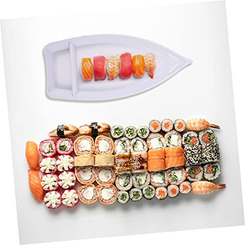 Plato para sushi forma de bote estilo japonés Ipetboom miniatura 3