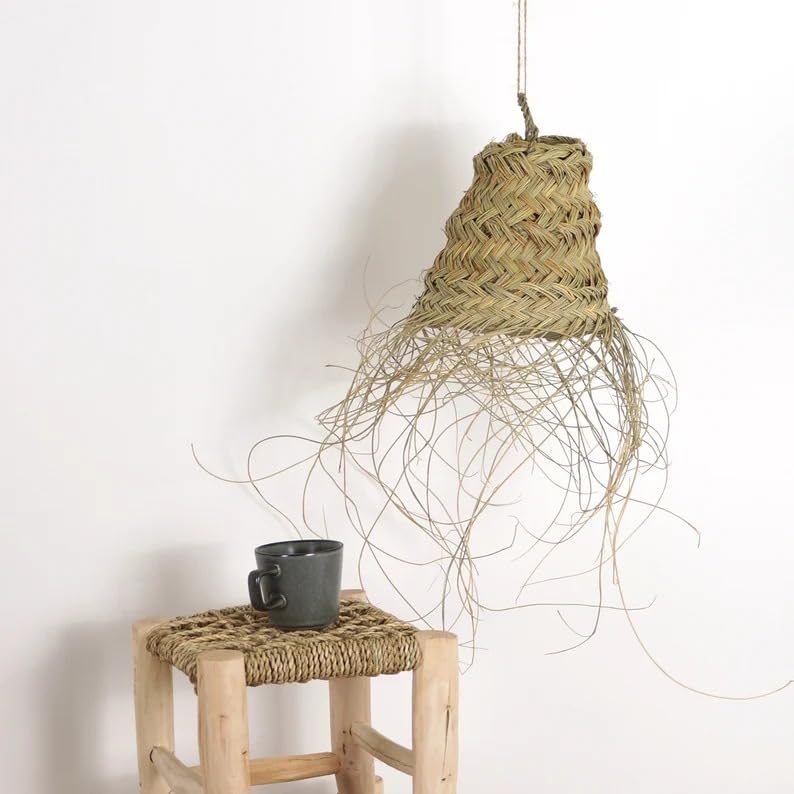 Lampadario a Sospensione in Paglia Artigianale Marocchino: Stile Etnico, Illuminazione Naturale e Accogliente 1001201105 | Leroy Merlin