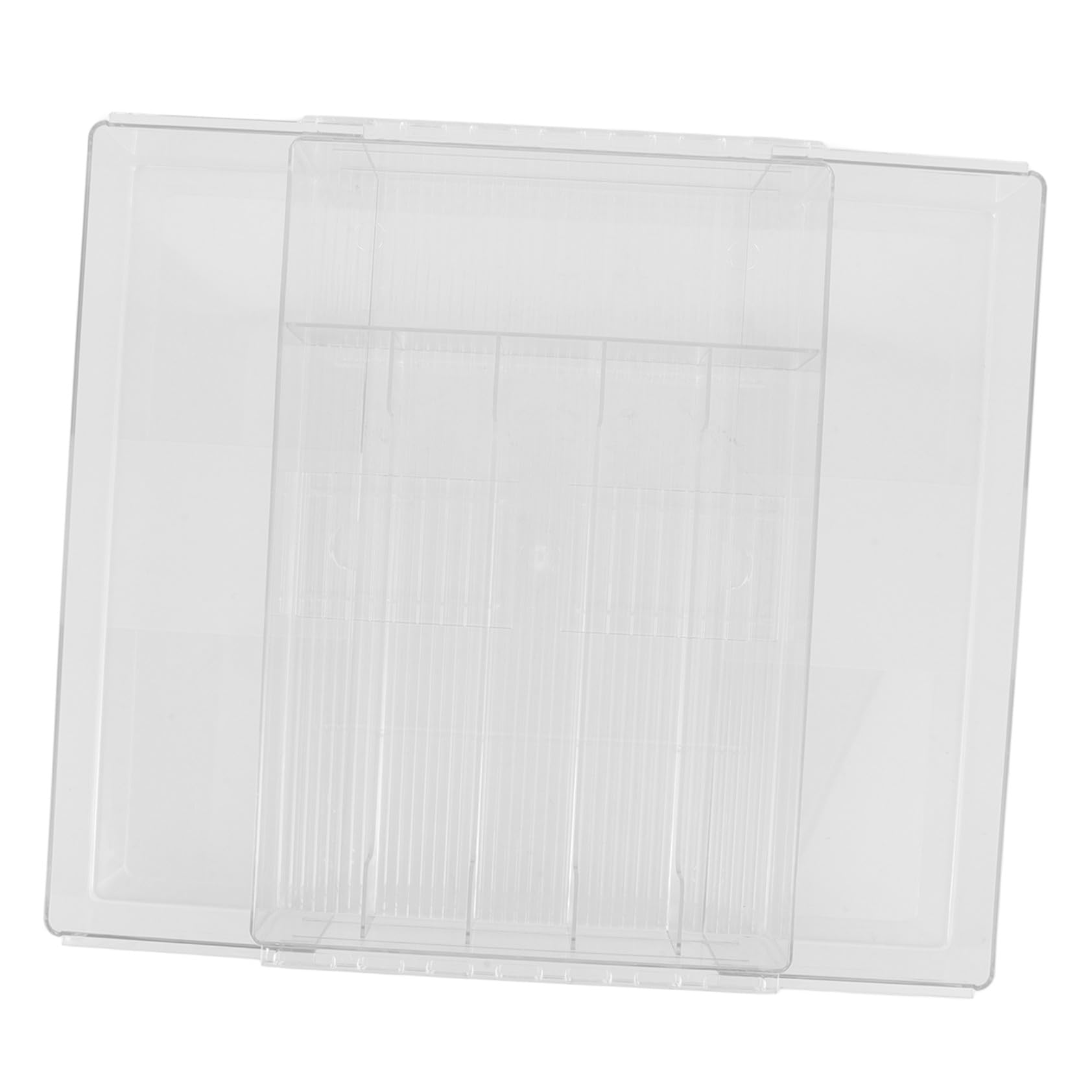 Housoutil Ausziehbarer Acryl Besteckkasten mit Fächern Küchen und Schubladenorganizer Transparenter Utensilienhalter für Küche Bad und Büro