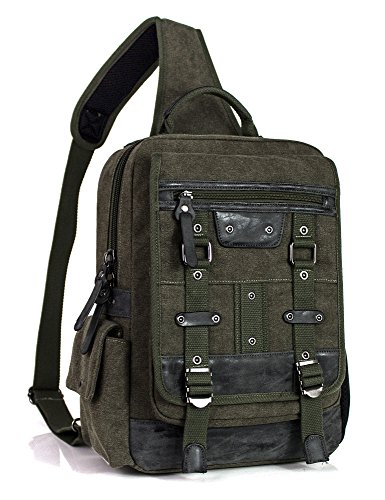 Leaper Messenger Bag Sling Bag Outdoor Cross Body Bag Shoulder Bag Army Green