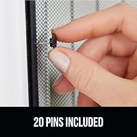 Vista 8 de GORILLA GRIP Puerta mosquitera magnética, cortina de malla manos libres mantiene fuera insectos y mosquitos, cierre magnético automático, cubierta