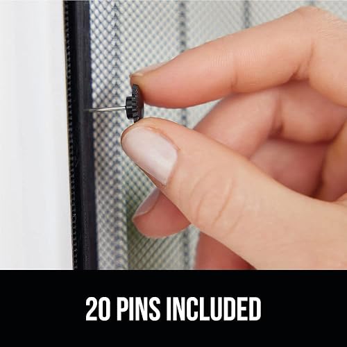 Miniatura 8 de Gorilla Grip Puerta magnética manos libres fácil de instalar, cortina de malla que mantiene los insectos fuera, cierre magnético duradero para