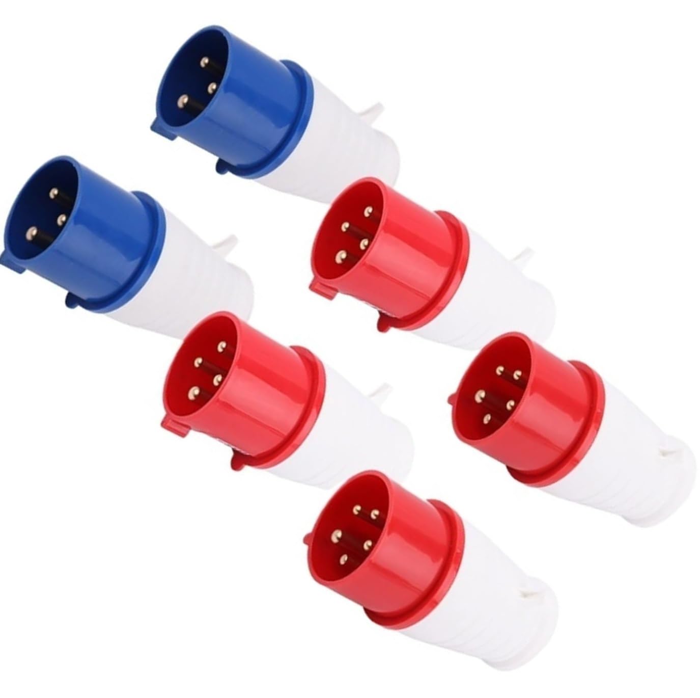 1 Uds enchufe Industrial IP44 impermeable trifásico de cuatro cables 16A/32A/63A for aplicaciones(0155 core 16A hollow)