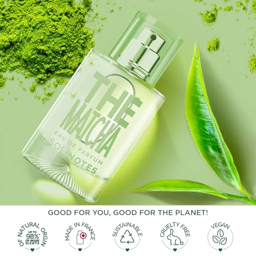 Image of Solinotes Matcha Eau de Parfum, Vanilla & Almond, Long-Lasting, 1.7 Fl Oz