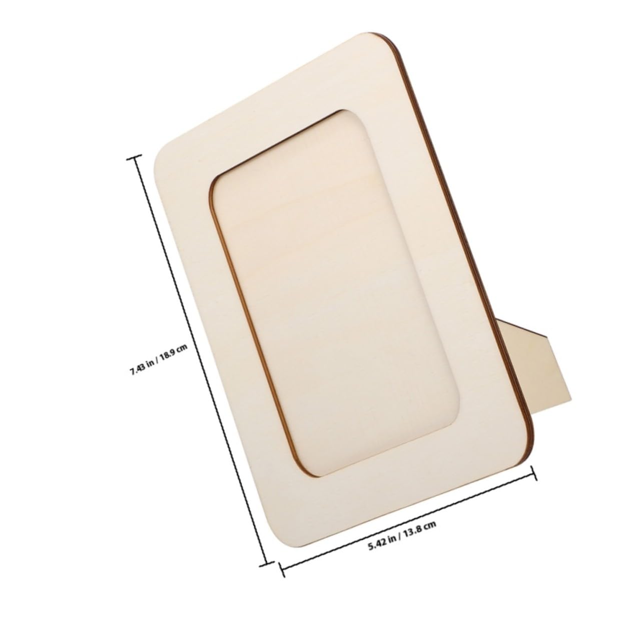 Cornice per Foto in Legno Grezzo da Tavolo 12 Pezzi, Portafoto Artigianale Fai da Te 6 Pollici, Cornice Espositiva Decorativa per Arredamento Casa