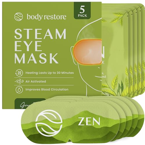 Body Restore Heated Eye Mask for Dry Eyes 5 Pack - Self Heating W...