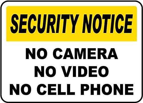 Metal Sign No Camera No Video No Cell Phone Tin Sign Retro Wall Decor For Home Coffee Bar Funny Aluminum Sign 16x12 inch