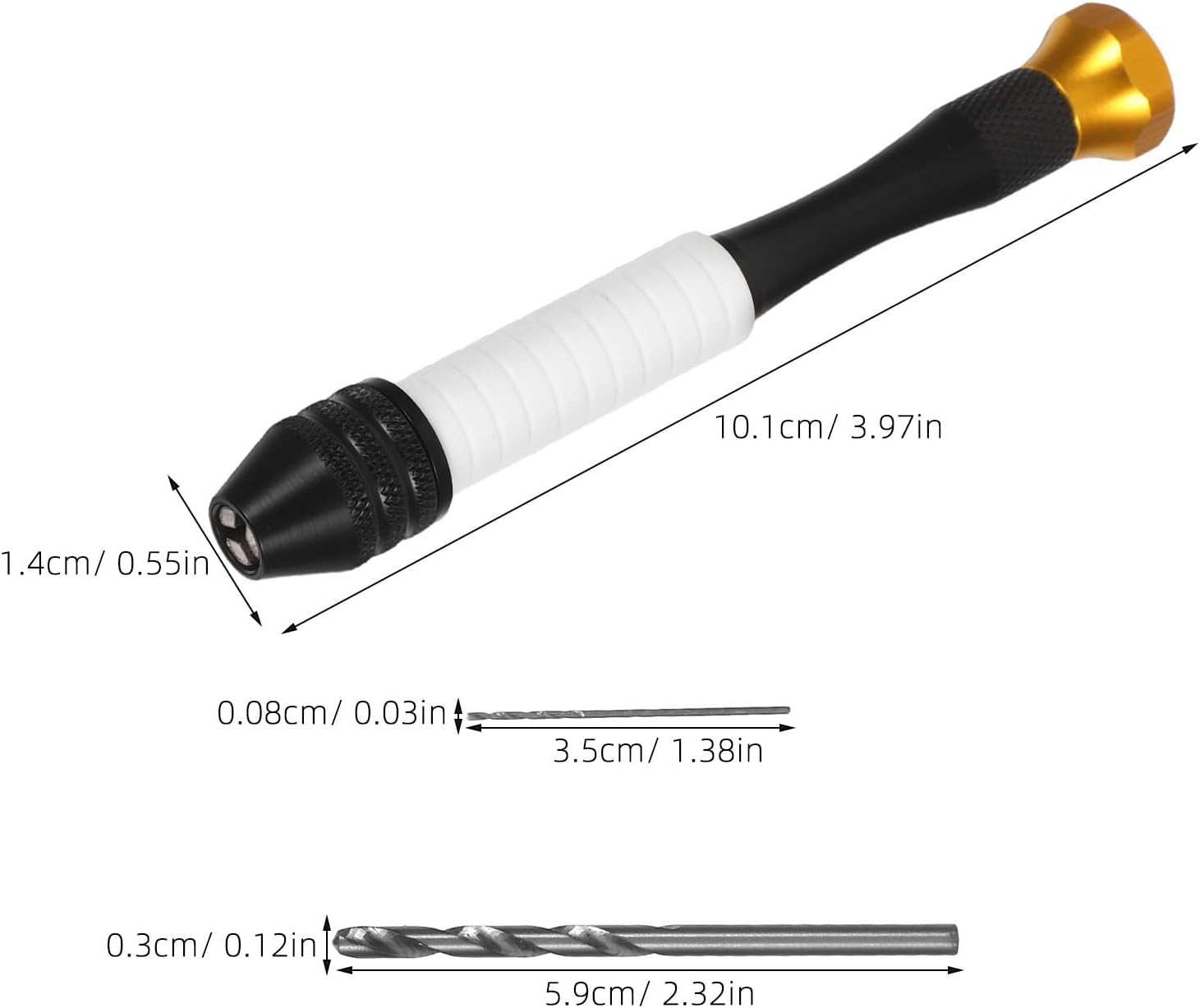 DOITOOL 21pcs Small Hand Drill With Mini Drill Bits Pin Vise Manual Drilling Tool For Craft Carving Resin Diy Jewelry Making Woodworking