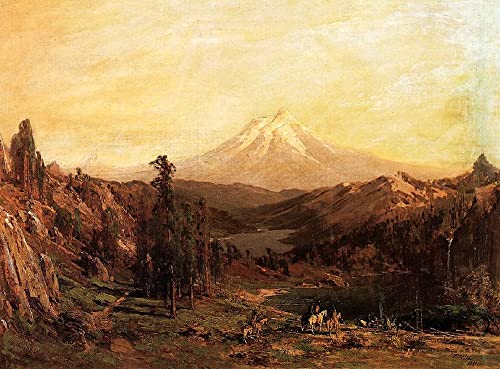 Impression toile Mont Shasta Hill | Décoration murale salon nature et apaisante 60x90 cm