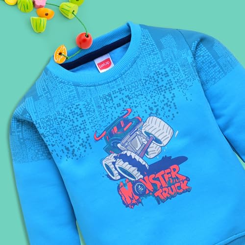Image of LuvLap Baby Boys Full Sleeve Sweatshirt & Pyjama Set Pack of 1