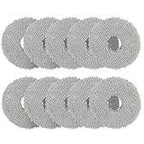 10 Stück Wischpads Ersatzteile für Dreama L10 Ultra/ L10S Pro/ L10S Ultra/ L10S Pro Ultra Heat/ L10 Prime/ L20 L30 L40 L50 Ultra/ X30 X40 X50 Ultra/Mova E30 Ultra P50 Pro Ultra Roboter Mopptücher