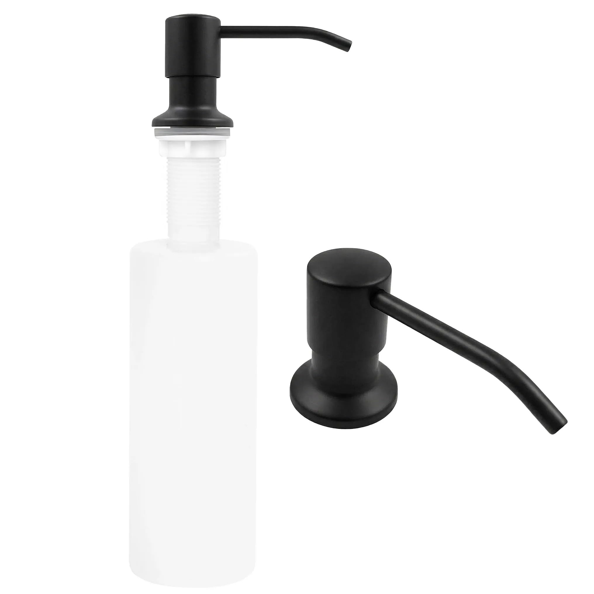 Dispensador de líquidos negro Rea LON para dosificador de jabón encimera de cocina