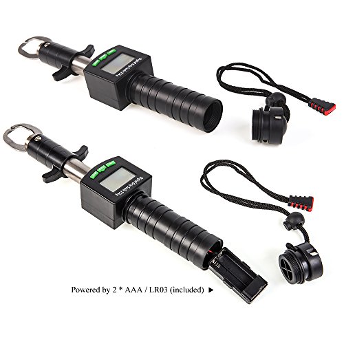 Andoer Alicate de pegador digital para peixes, garra de pesca, grampo de aço inoxidável, suporte par