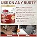 Rust-Stop and Corrosion Permanently Rust Preventive Coating Anti-Rust Automotive Rust Reformer for Metal & Seal, Rust Converter Non-Porous Protective Barrier High Gloss Gray Metallic Paint 35 Fl Oz