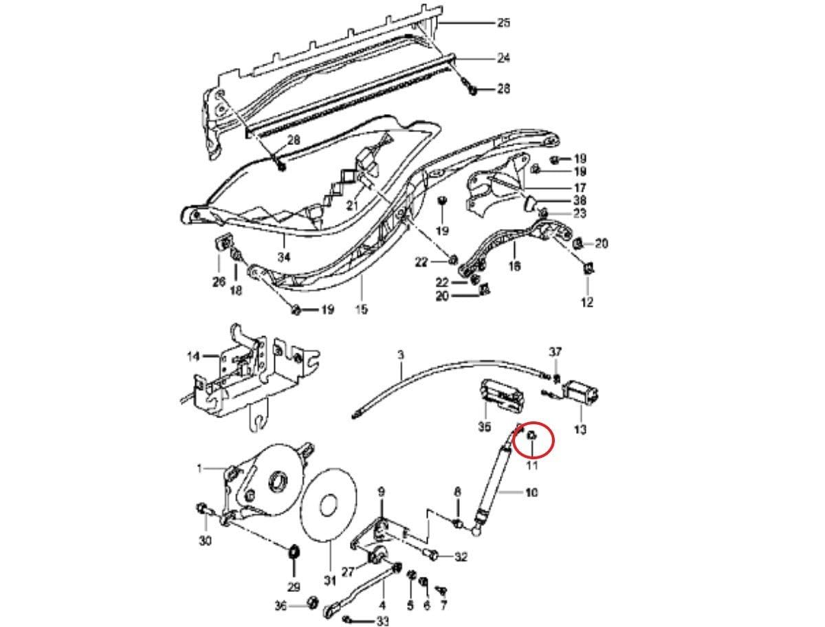 Amazon | MOTOR POWER ポルシェ ボクスター 986 987 コンバーチブル 