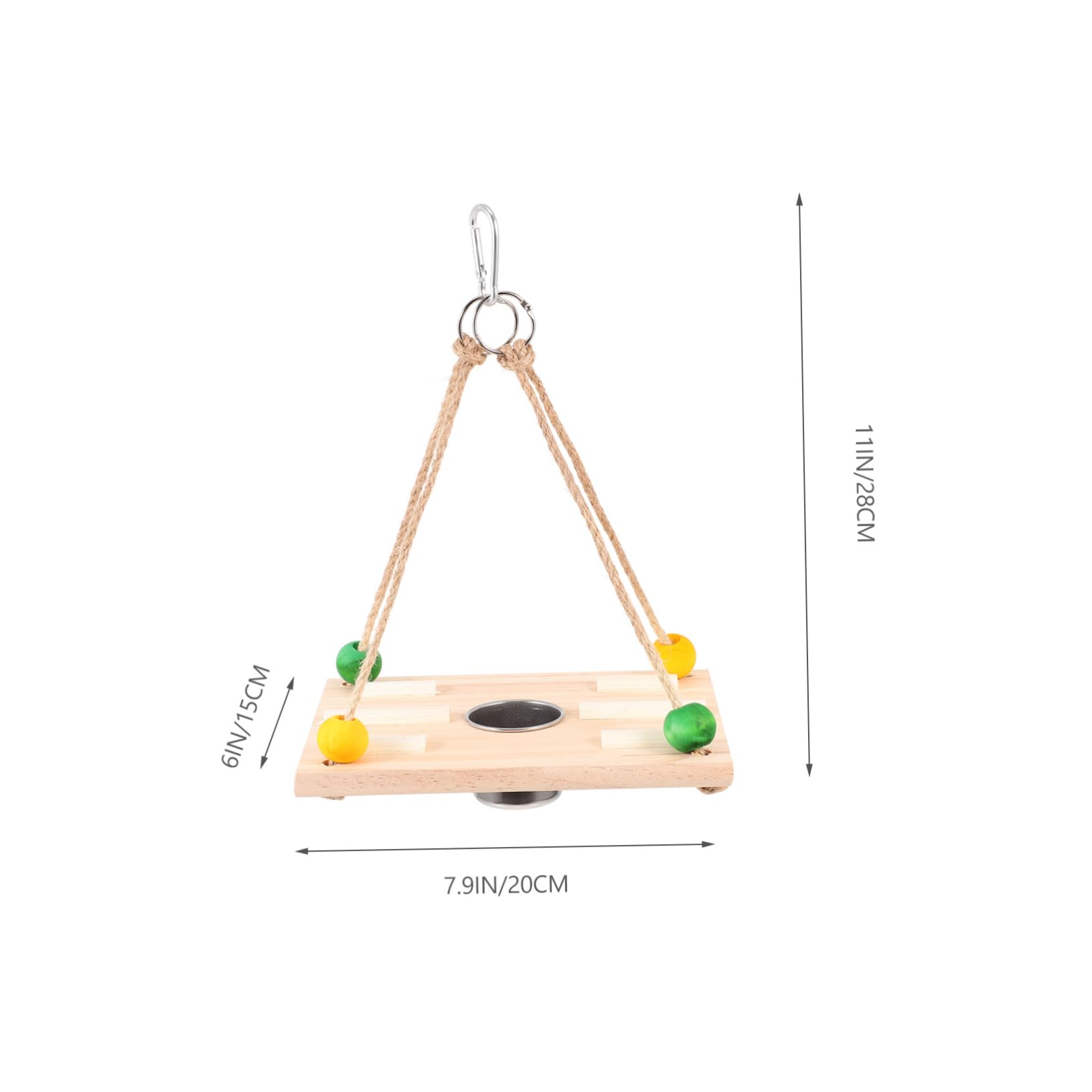 SUPVOX 5pezzi Mangiatoia Per Alimentare Per Pappagalli e Piccole Dimensioni e Facile Appendere