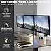 VIVO Triple Monitor Adjustable Desk Mount, Articulating Tri Stand, Holds 3 Screens up to 24 inches, Black, STAND-V003Y