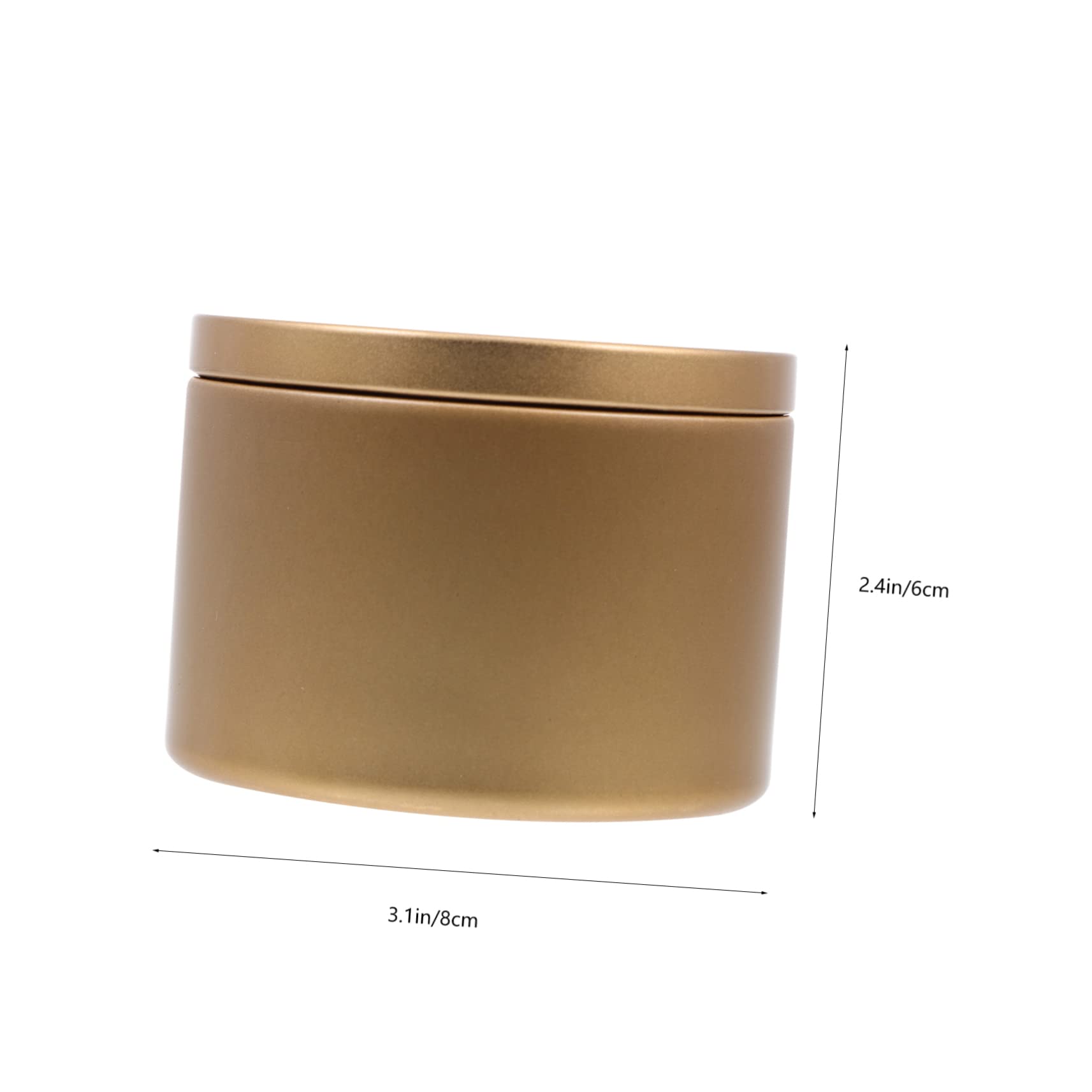 Uonlytech 3pcs Round Iron Candle Holders Candle Jars for Making Empty Containers for Home Decor and Tealight