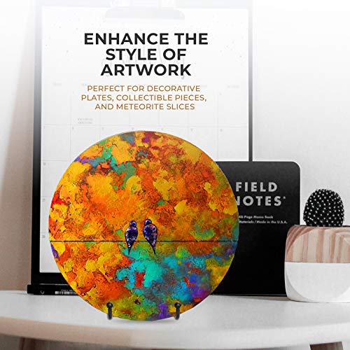Image of TR-LIFE Plate Stands for Display - 4.5 Inch Holder + Metal Frame Stand for Picture, Decorative Plate, Book, Photo Easel (2 Pack)