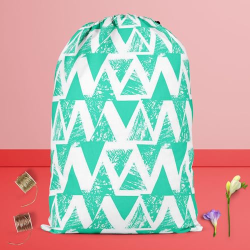 Image of ArtzFolio Geometrical Behaviour D2 | Reusable Sack Bag | Bag for Gym, Storage, Vegetable & Travel