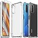 Ferilinso Funda para Xiaomi Poco F3 + 2 Piezas Cristal Templado Protector de Pantalla [Transparente TPU Carcasa] [10X Anti-Amarilleo] [Anti-Choque] [Anti-arañazos] [9H Dureza]