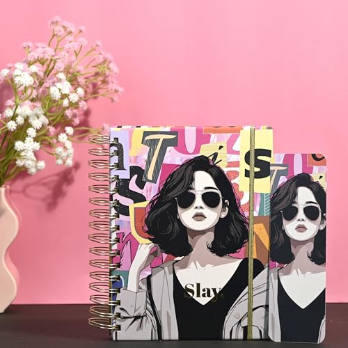 Image of Planner Kit, Planner Set Includes A5 Journal (22x17cm) 262 Pages, 120 GSM, Weekly Planner, Desk Calendar 2026, Stickers Book and Bookmark (The Power Edition)