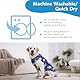 TOPSOSO Hunde T-Shirt Schnell Trocknend Atmungsaktiv Haustier Sommer Shirts Weich Masche Dehnbar Modisch mit Hai Bedrucktes Hunde-Shirt Kalt zum Anfassen Geeignet für Innen und Außen Großes Hunde 3XL