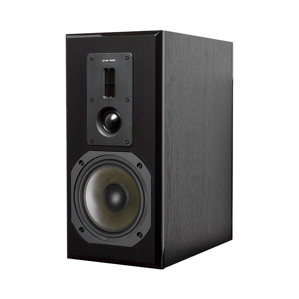 Dynavoice Definition DM-6 II Noir – Enceintes Bibliothèque HiFi Passives 6,5 Pouces Kevlar, 2 Tweeters Ribbon + Soft Dome, Système X-Change, 35-32.000 Hz, 120W, 6 Ohms – Paire.