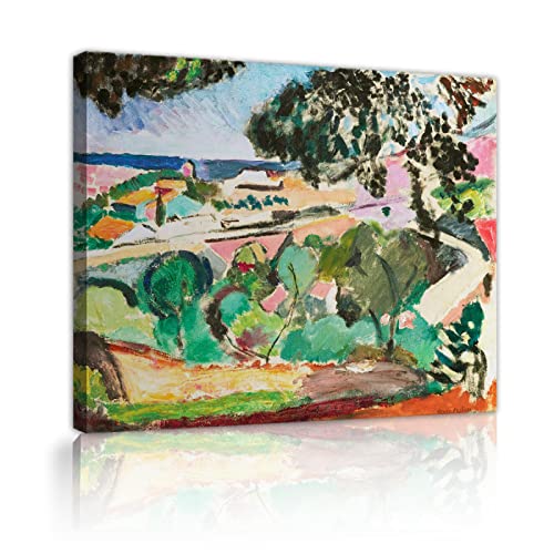 Art mural Collioure paysage Via Vela impression toile tableau encadré affiche décoration salon 65x85