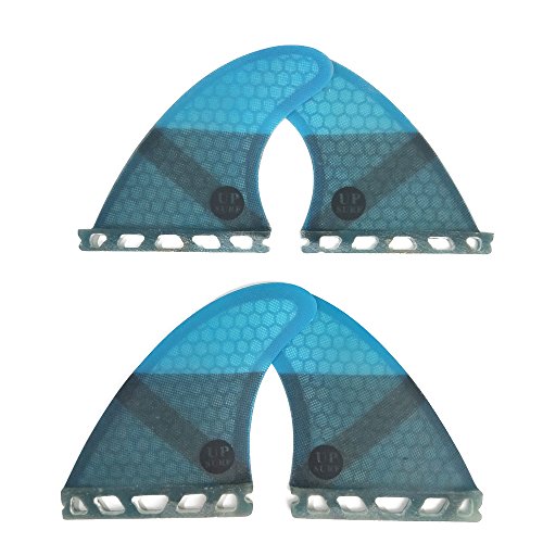 Aletas de surf K2.1 Future Quad juego de 4 quillas de colores para tabla de surf