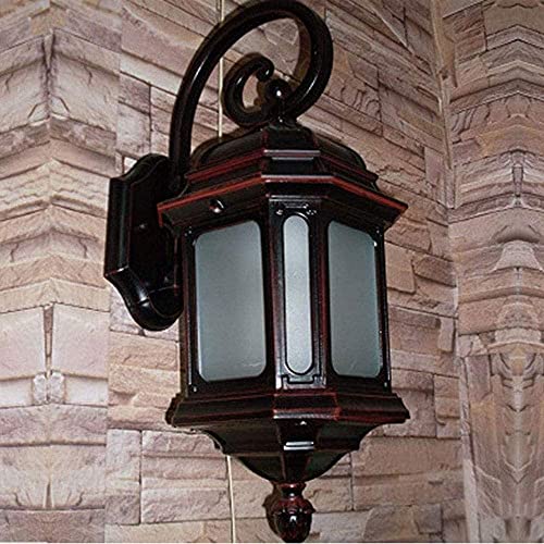 Aplique de pared de casa de granja de vidrio de aluminio fundido duradero 3