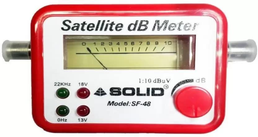 Image of Gilhot� Analog DB SF-45 Multi-Functional Professional Satellite Meter with an Adjustable Button and Compass for TV DTH and Antenna Signal Finder